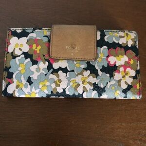 Fossil Floral Wallet - Multicolor